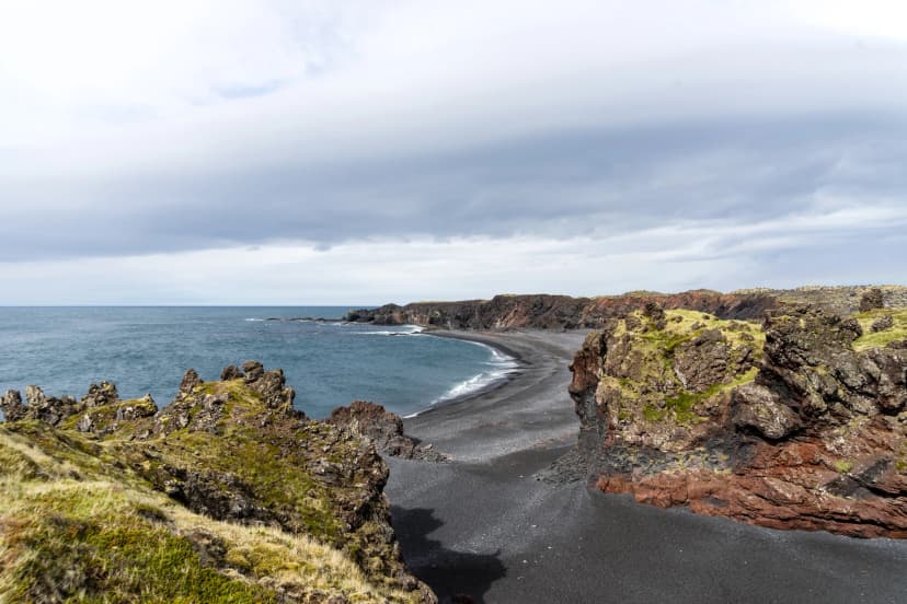 Djupalonssandur or the Black Lava Pearl Beach is a beautiful place to visit